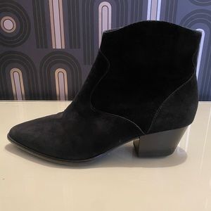 Ash Brand Western Style Suede Booties, Size 41